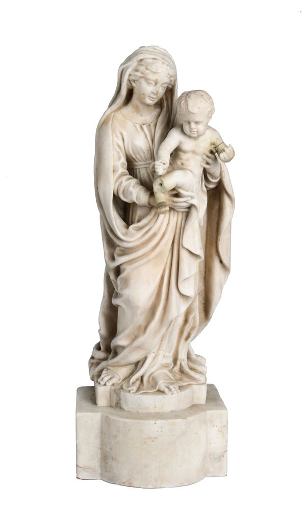 Madonna con Bambino  - Asta ANTIQUARIATO, AUTORI DEL XIX E XX SEC - I - Galleria Pananti Casa d'Aste