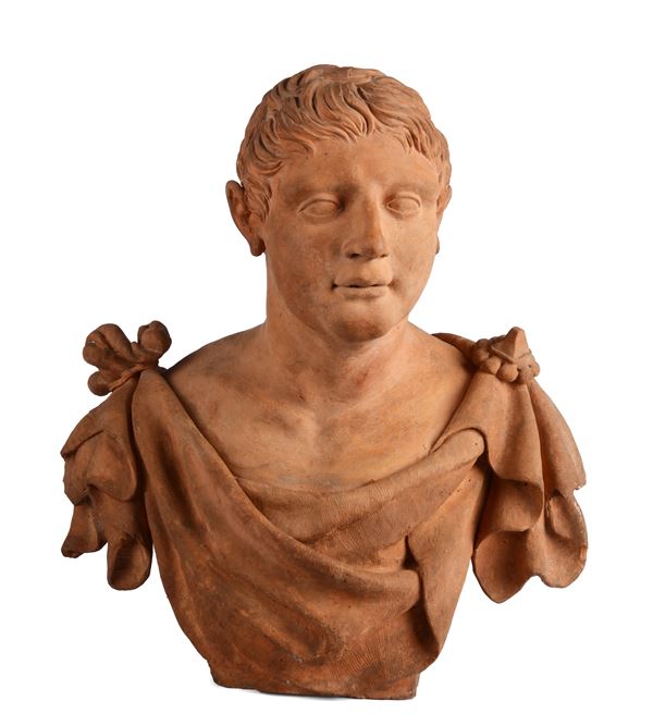 Busto virile drappeggiato  - Asta ANTIQUARIATO, AUTORI DEL XIX E XX SEC - I - Galleria Pananti Casa d'Aste