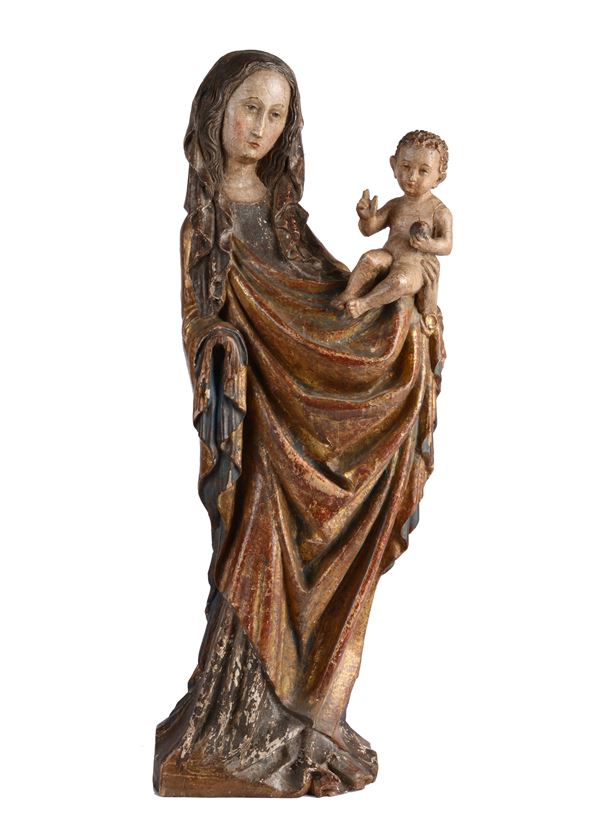 Madonna con Bambino  - Auction ANTIQUES, AUTHORS OF XIX AND XX CENTURY - I - Galleria Pananti Casa d'Aste