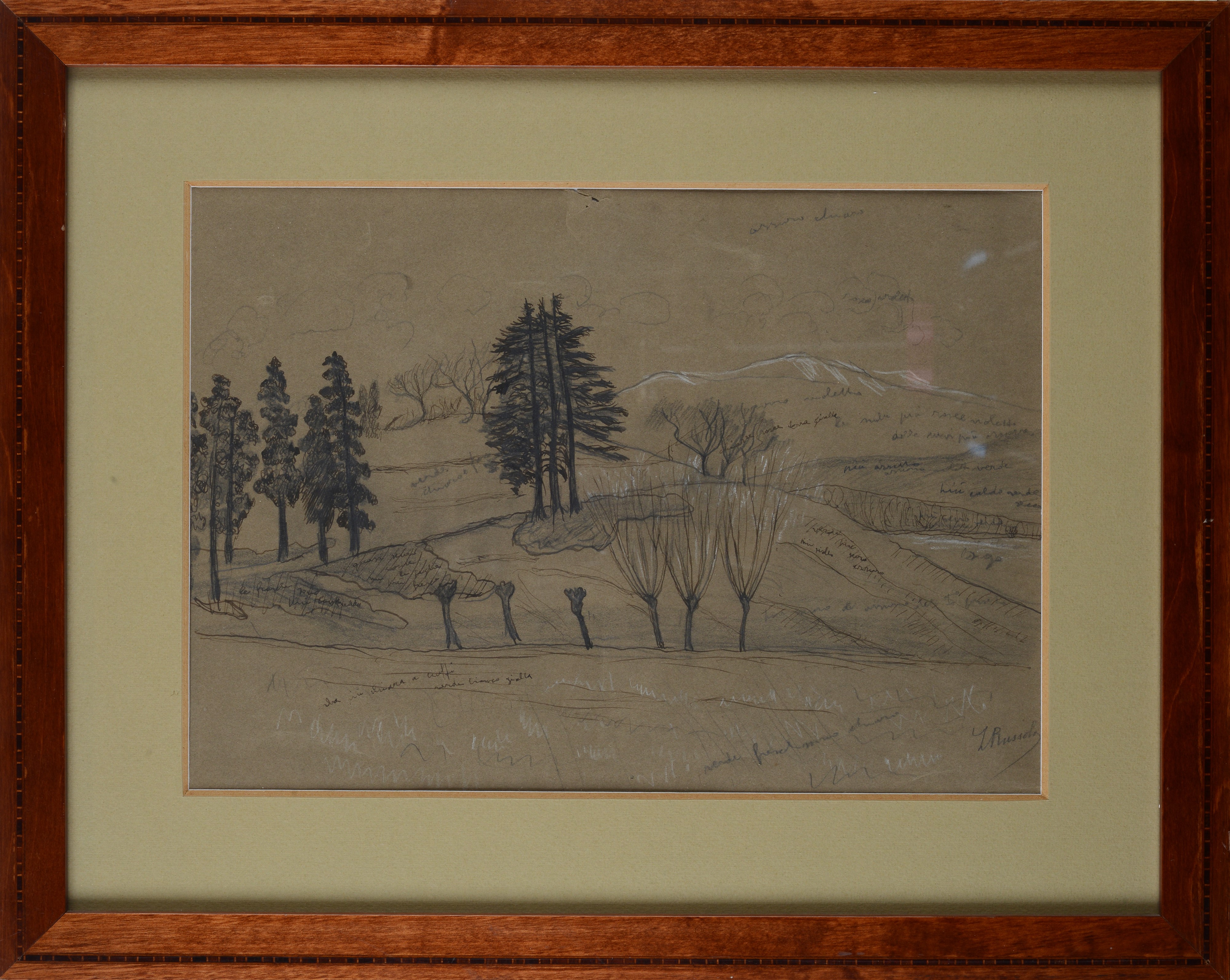 Paesaggio (fronte) - Paesaggio (retro)