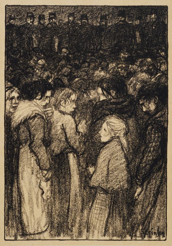 Th&#233;ophile Alexandre  Steinlen - The catastrophe