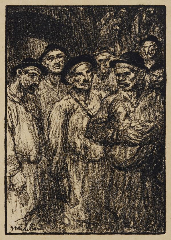 Th&#233;ophile Alexandre  Steinlen - Le dechent à la mine