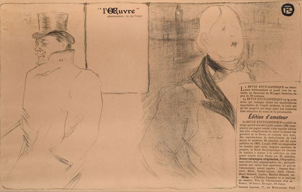 Henri de Toulouse-Lautrec - Oscar Wilde and Romain Coolus
