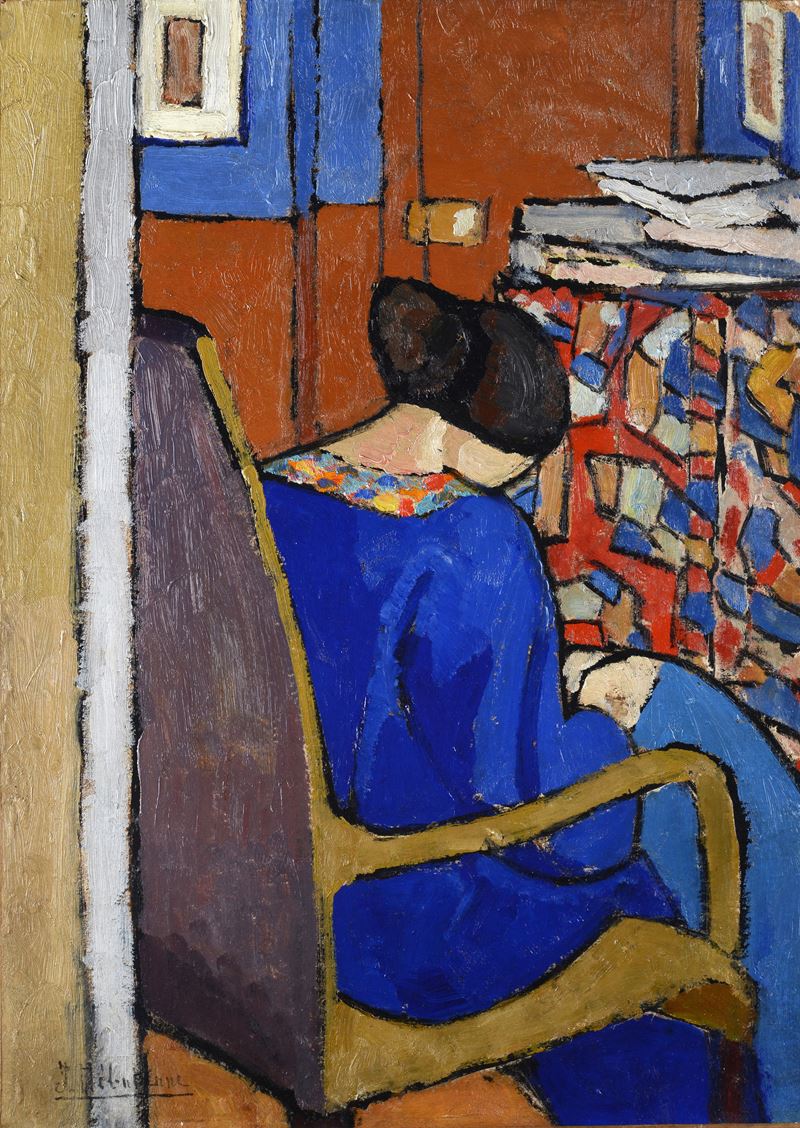 Madre di spalle