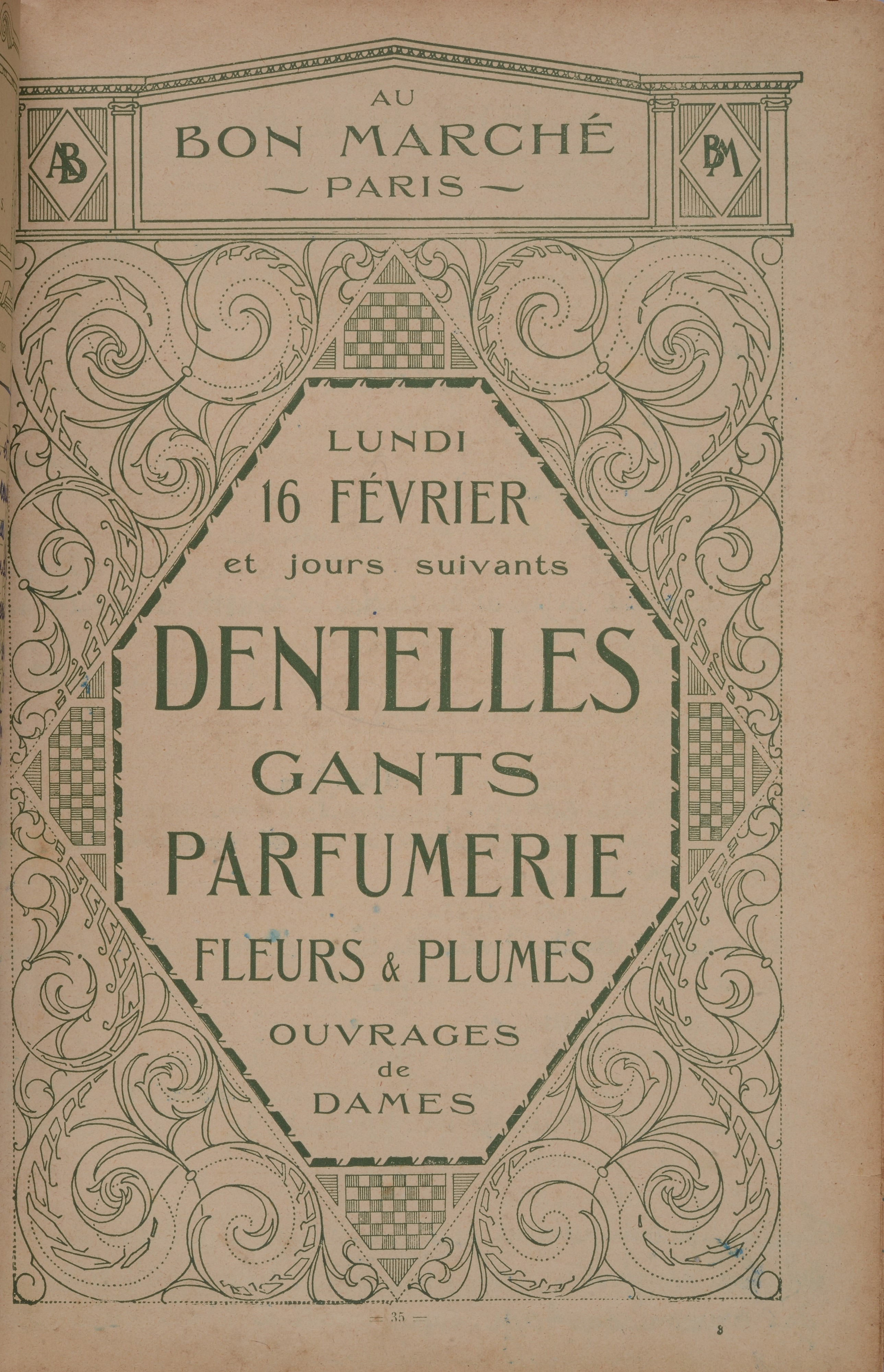 Agenda Buvard del Bon Marché 1914
