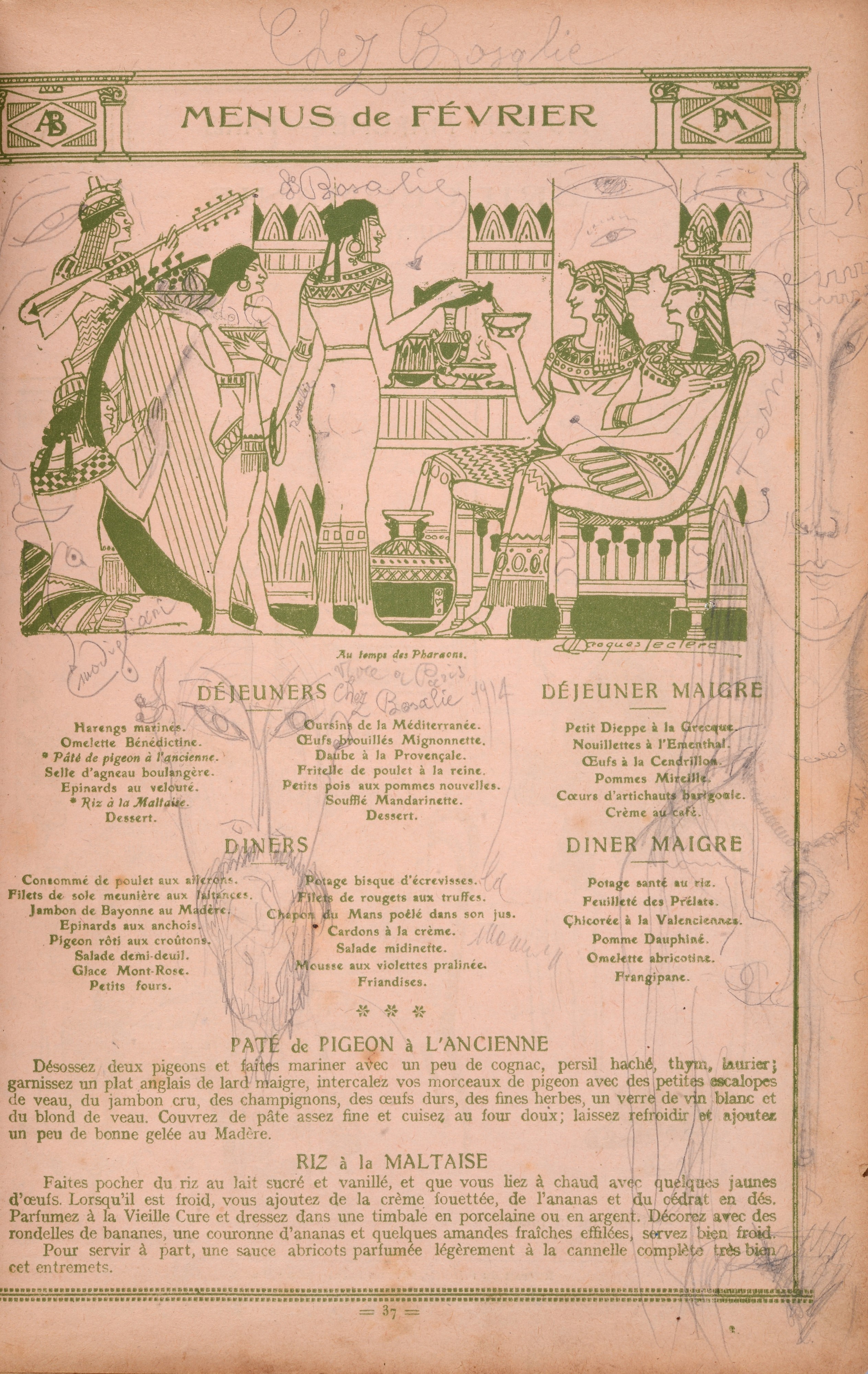 Agenda Buvard del Bon Marché 1914