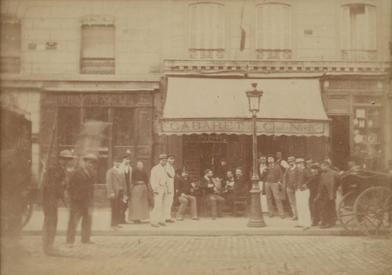 Vue de la terrasse du Cabaret le Chat Noir de Jean Salis