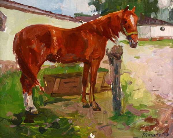 Anonimo russo, XX sec. - Horse