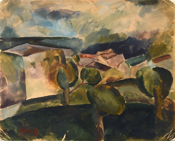 Anonimo russo, XX sec. - Landscape
