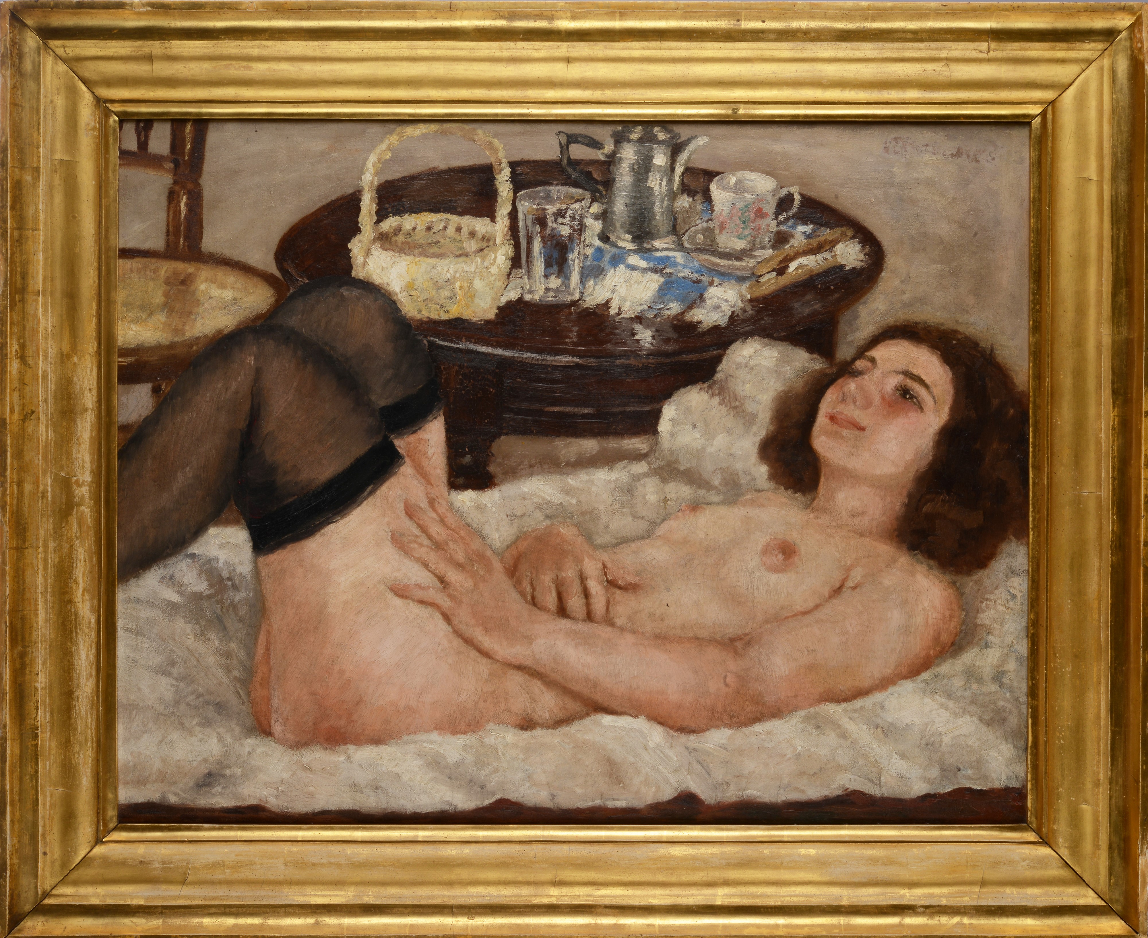 Nudo di donna sdraiata