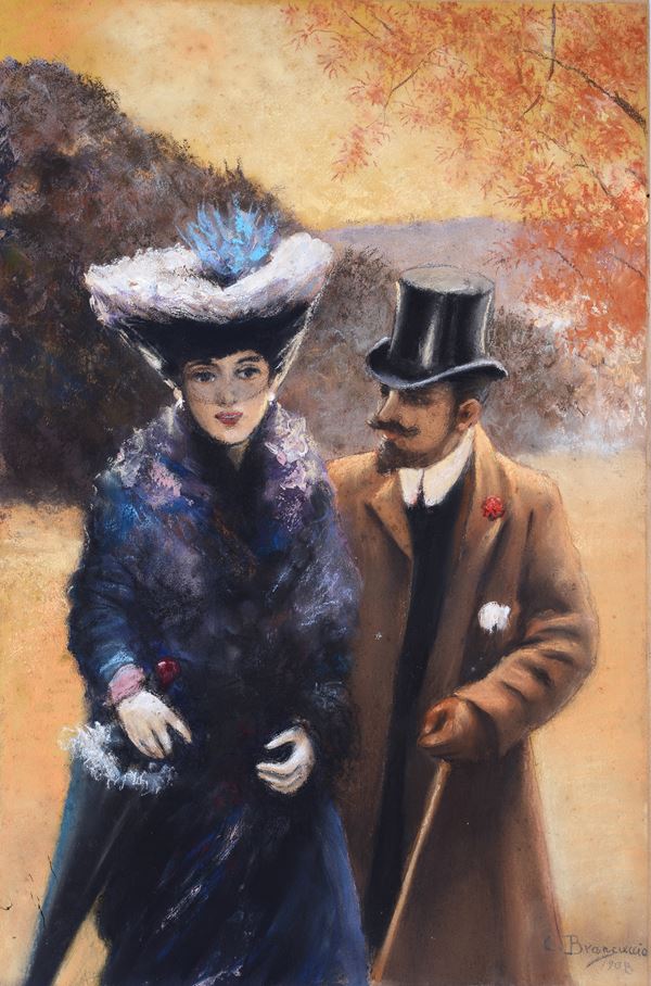 Carlo Brancaccio - Coppia di signori eleganti