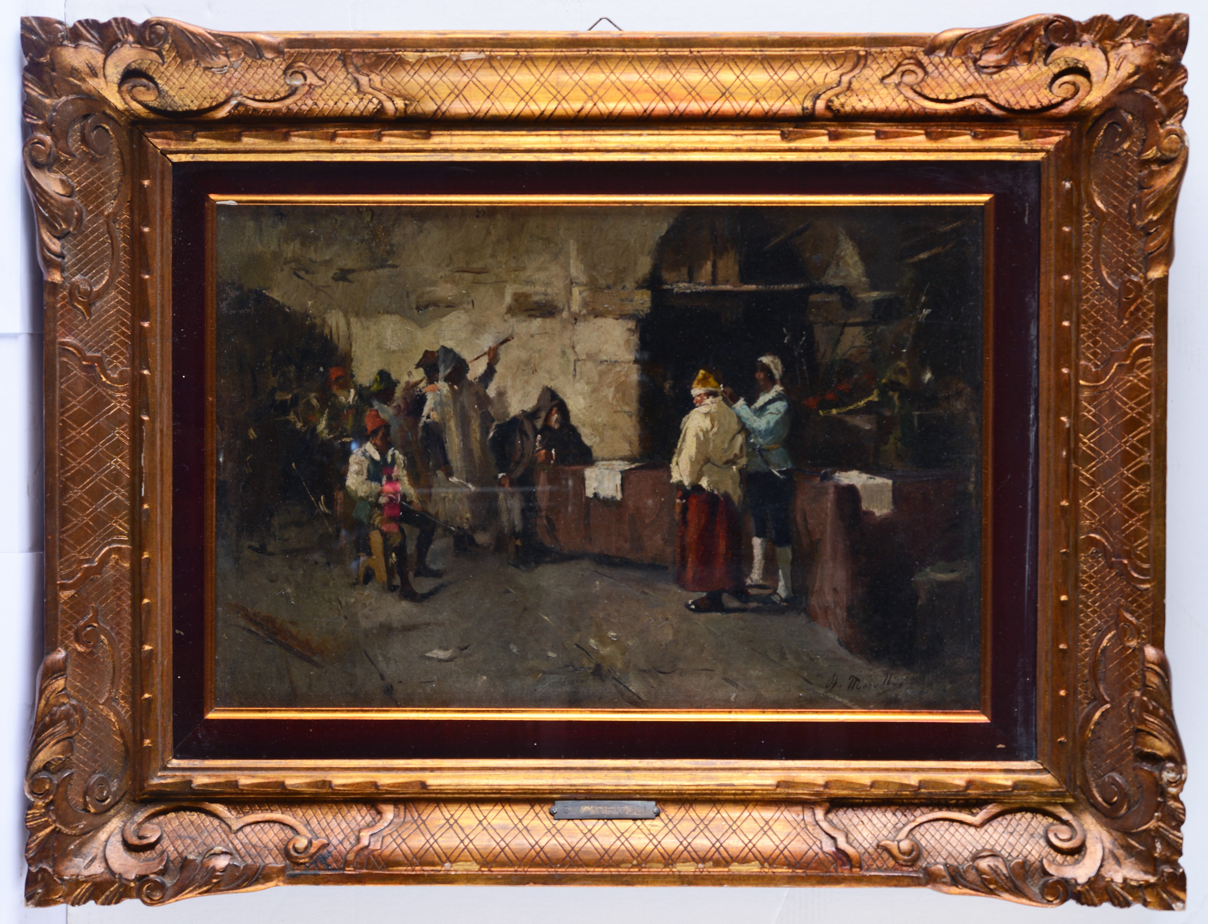 Domenico Morelli - Interno con Figure