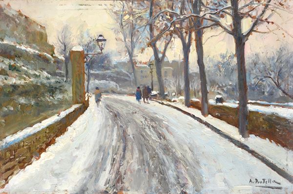 Attilio Pratella - Vomero sotto la neve