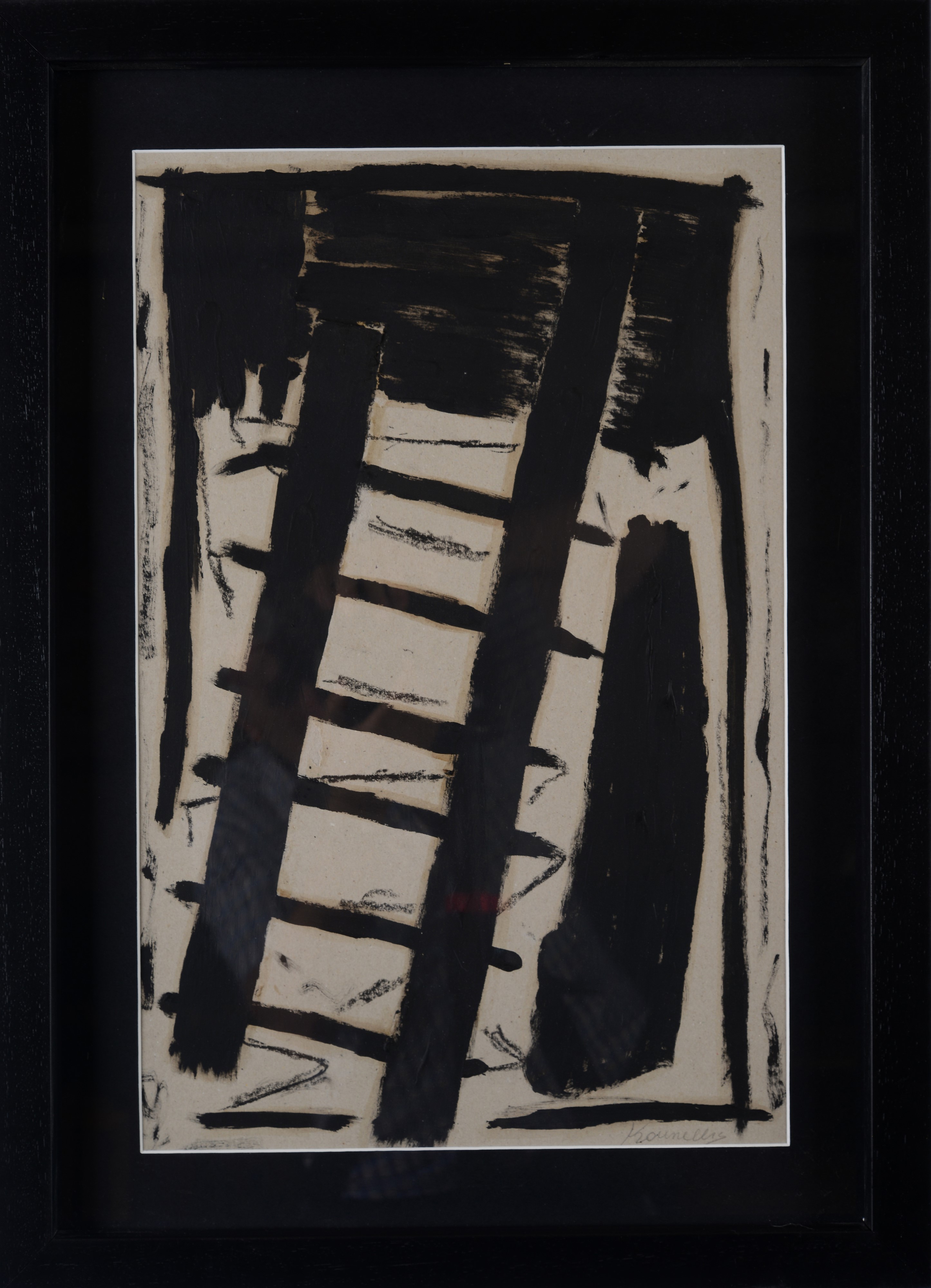 Jannis Kounellis - Senza titolo, inchiostro su cartone
