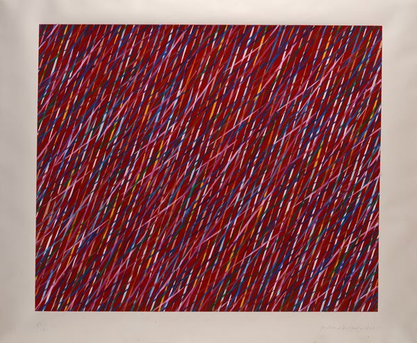 Piero Dorazio - Silkscreen on velvet