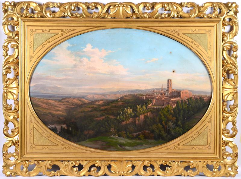 Veduta sul borgo di San Pietro a Perugia