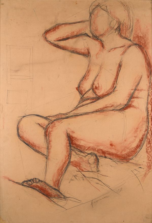 Franco Francese - Seated nude