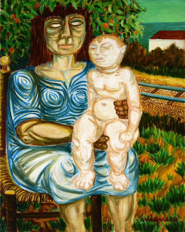 Giuseppe Migneco - Mother with little girl