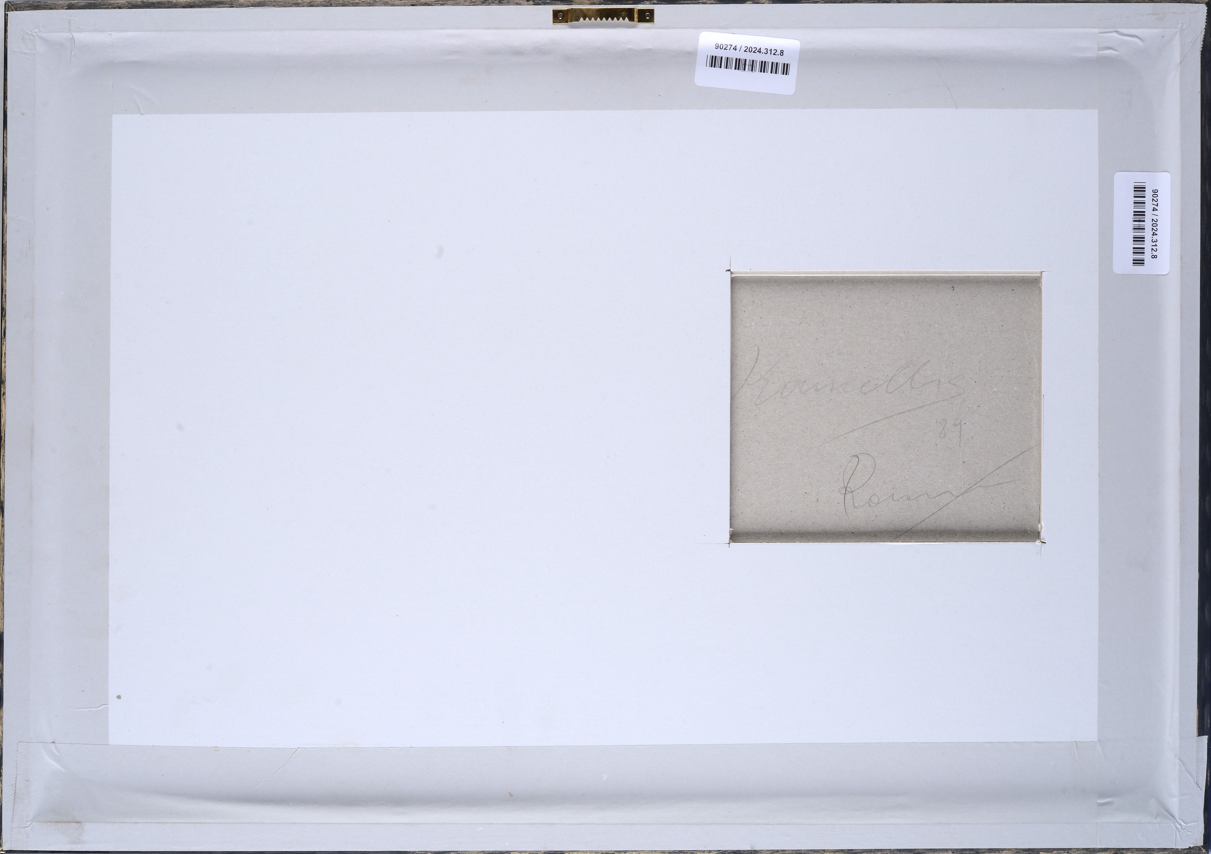 Jannis Kounellis - Senza titolo (1989), inchiostro e tempera su cartone