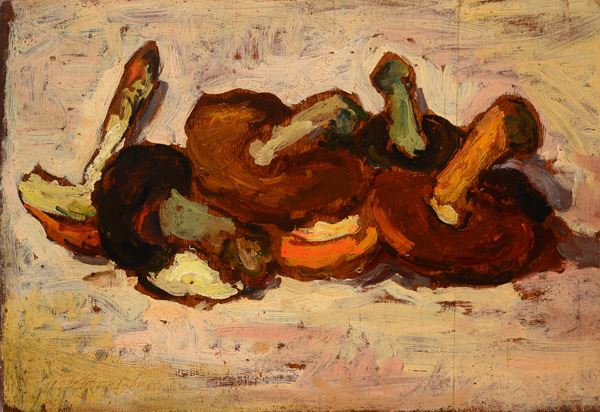 Giovanni Bartolena - Natura morta con funghi