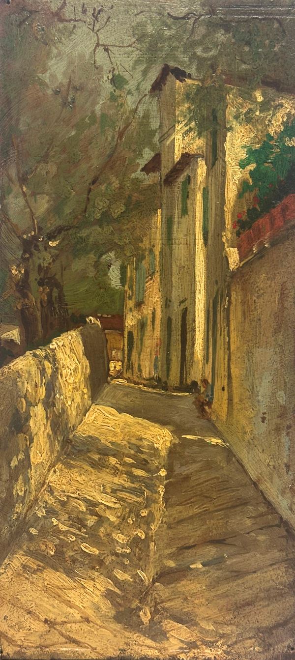 Telemaco Signorini - Una via di Settignano