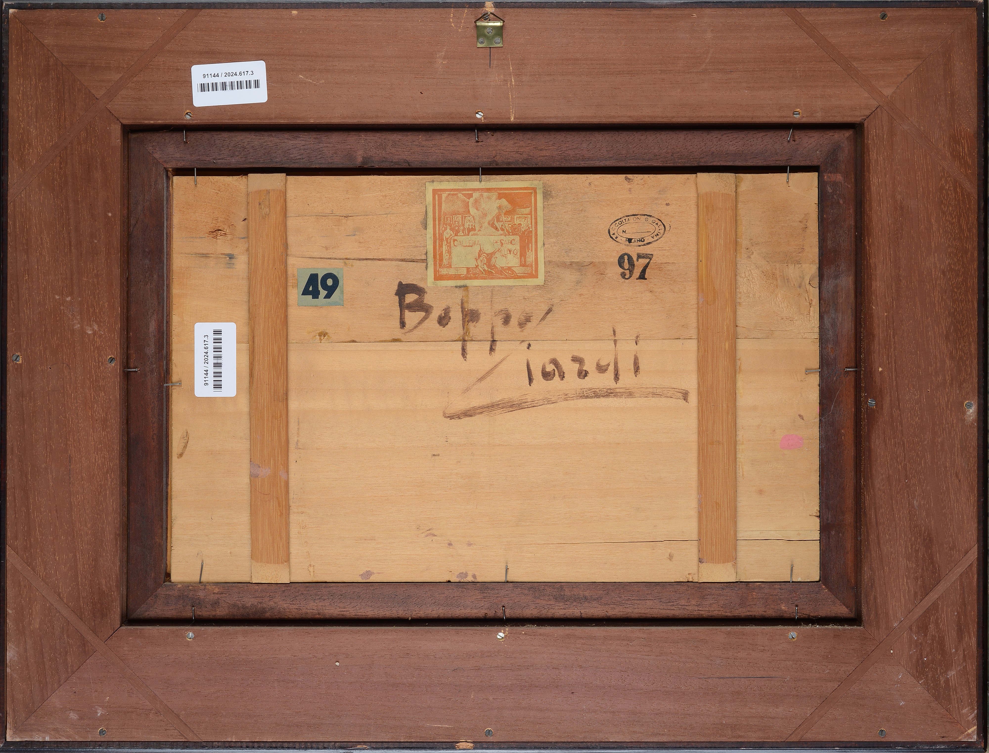 Paesaggio al tramonto con pastore e pecore