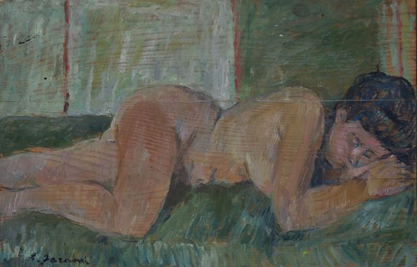 Enzo Faraoni - Reclining Nude (front) / Figure (back)