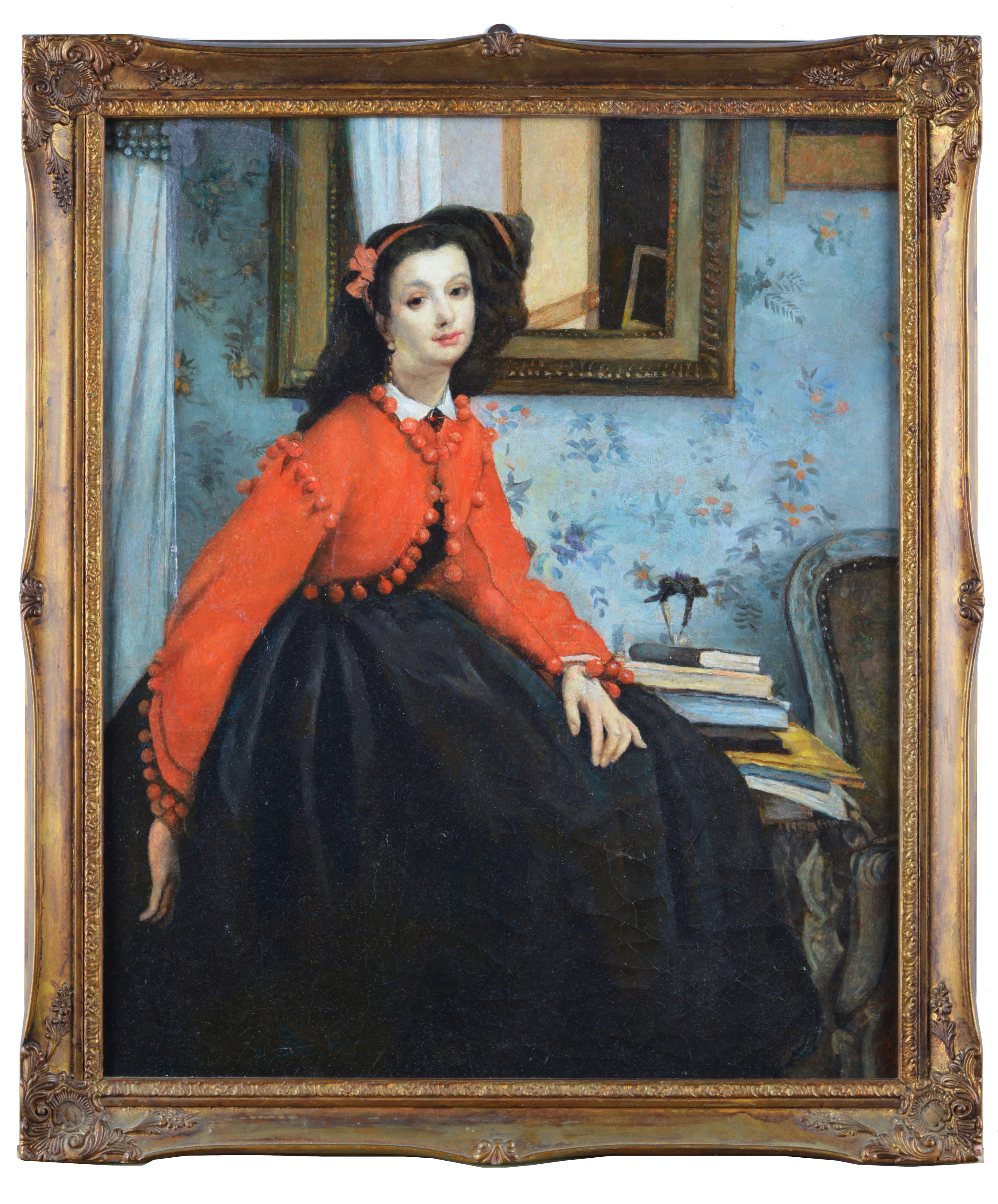 Attr. a Jacques-joseph Tissot - Portrait De Mademoiselle L. L.