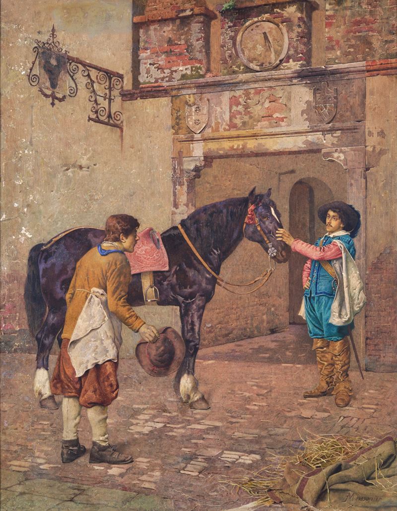 Jean Louis Ernest Messonier, Théodor Axentowicz - Arrivo alla Locanda