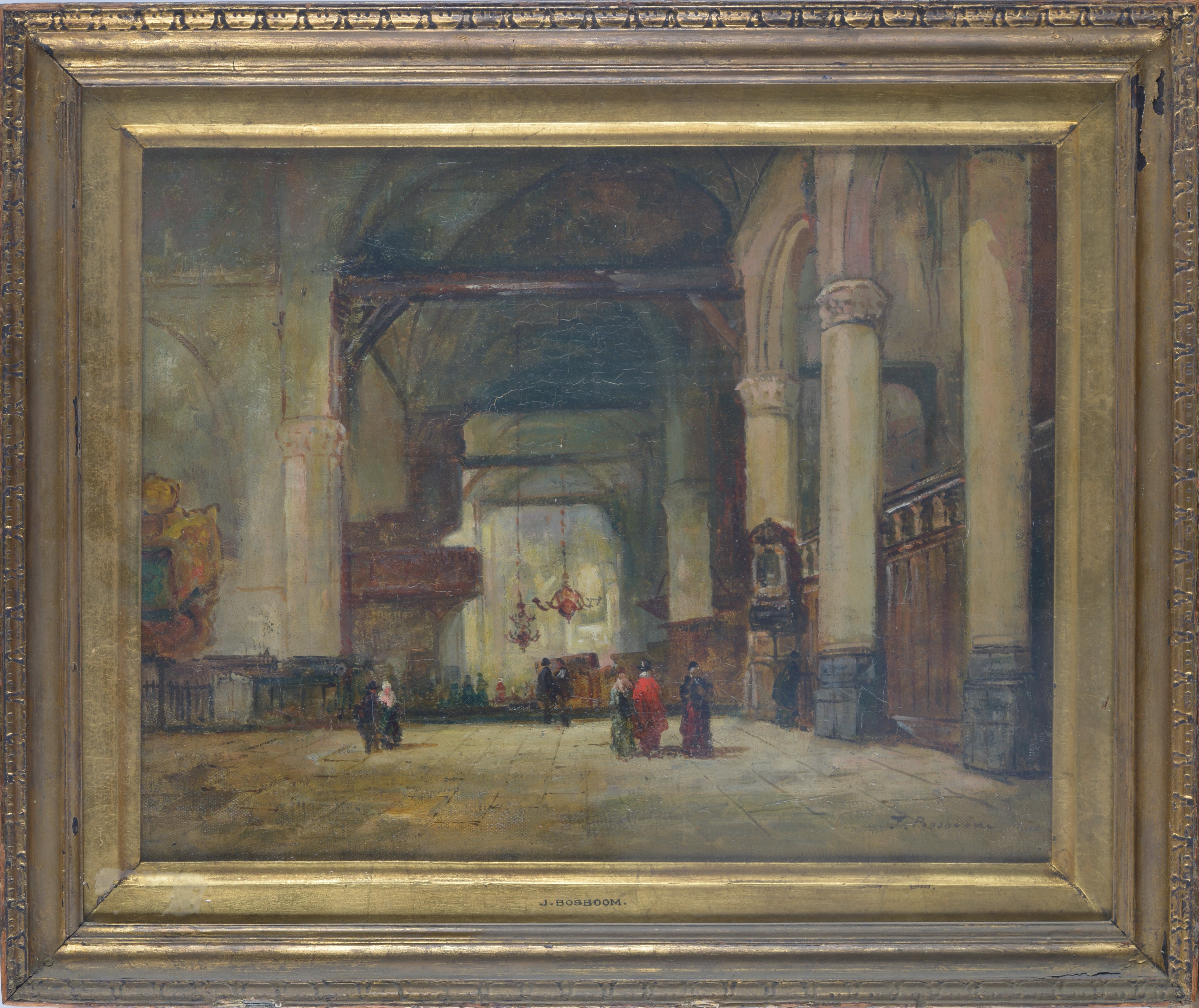 Attr. a Johannes Bosboom - Interno di Chiesa