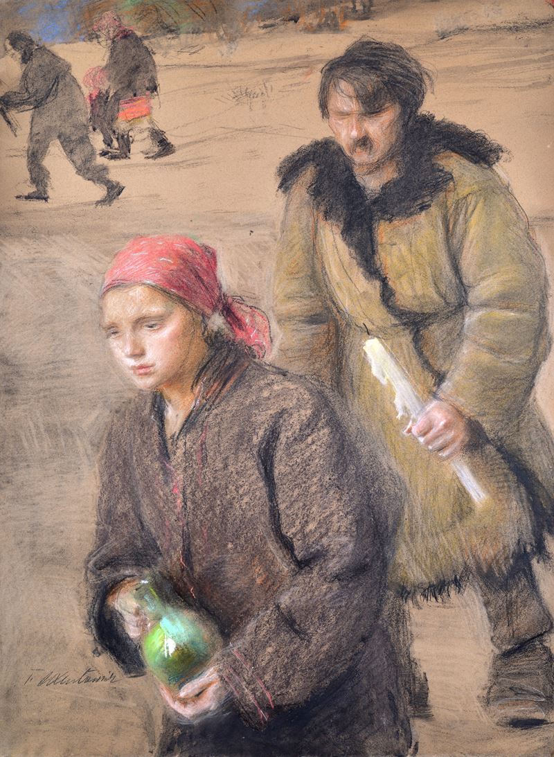 Attr. a Johannes Bosboom, Théodor Axentowicz - Donne
