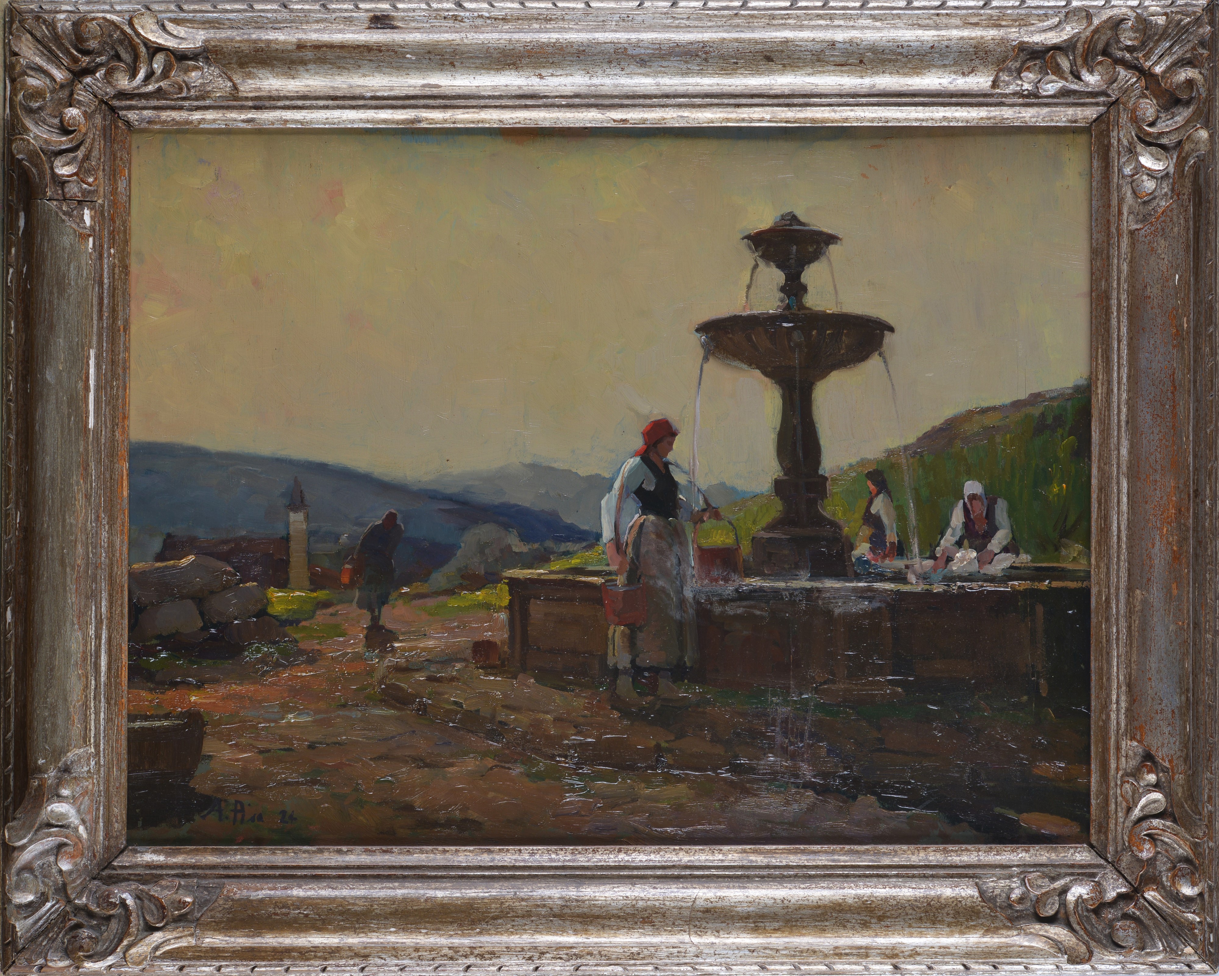 Contadina alla fontana