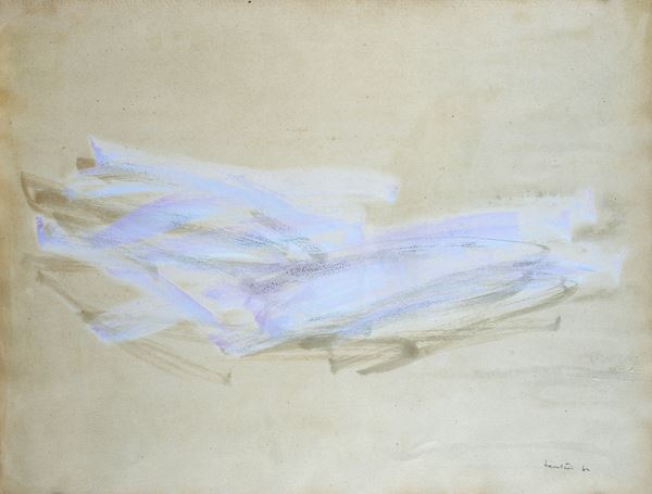 Jean Fautrier : Senza titolo  (1962)  - Tecnica mista su carta - Asta ARTE MODERNA E CONTEMPORANEA - Galleria Pananti Casa d'Aste
