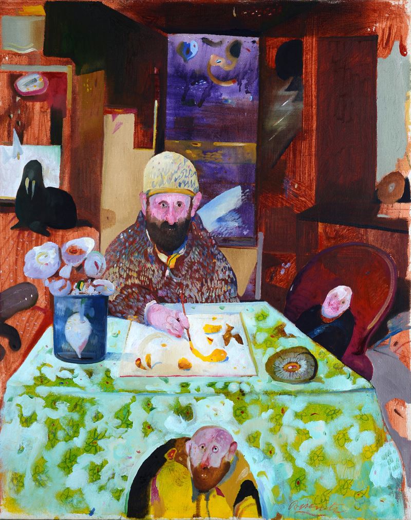 Il pittore al tavolo