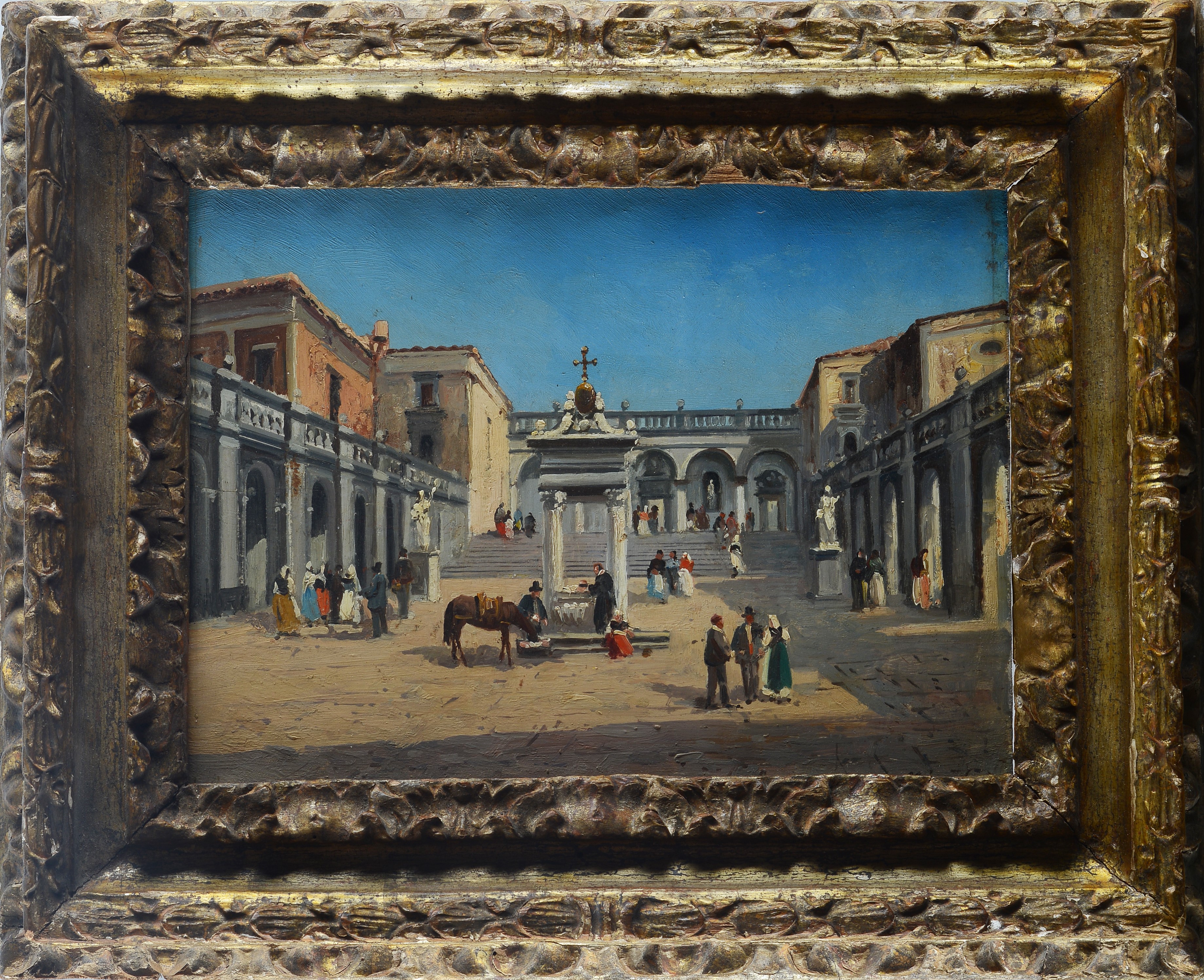 Giacinto Gigante - Piazza di Montecassino
