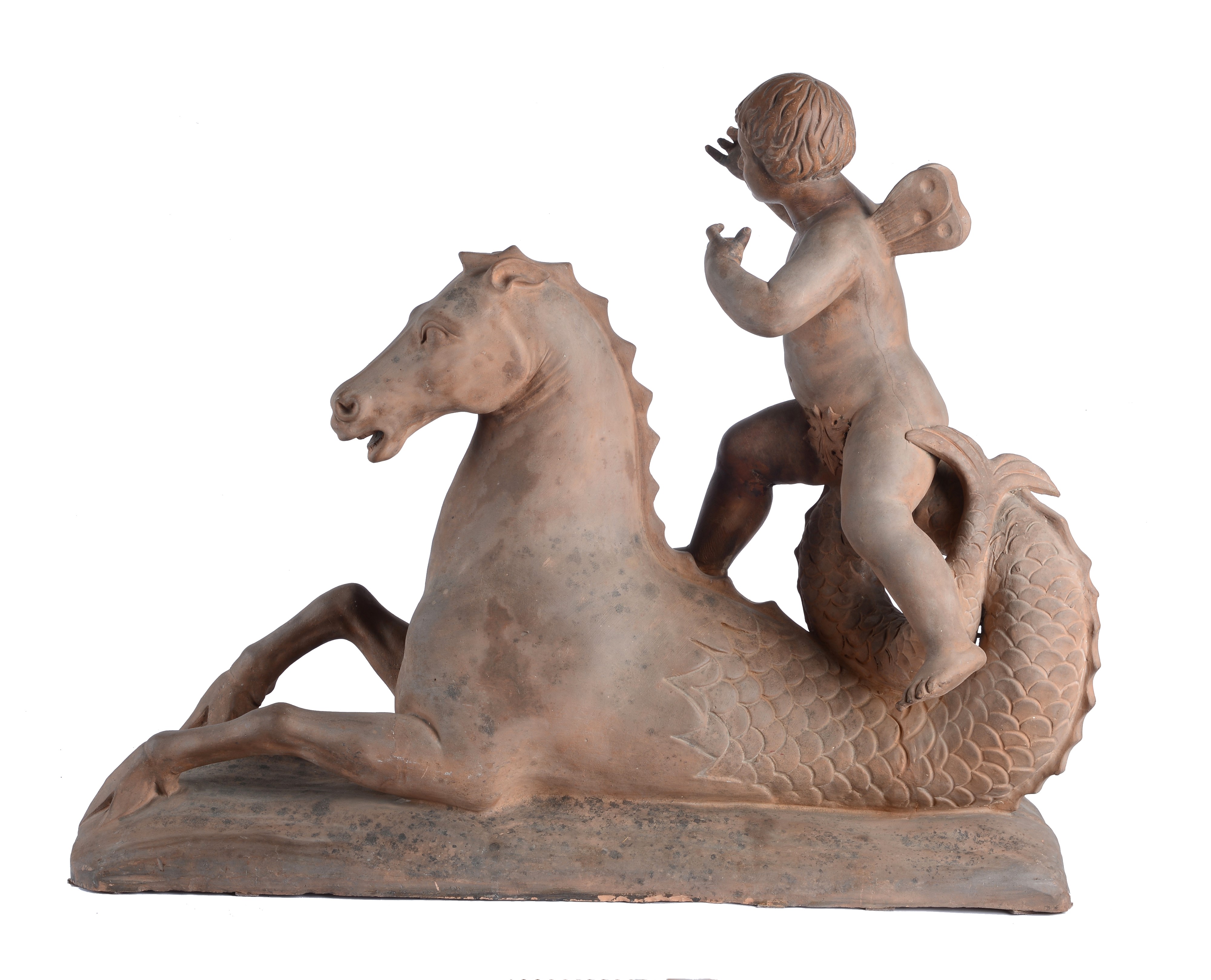 Cavallo marino con putto