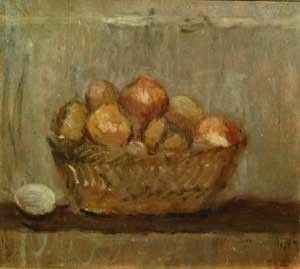 Mario Marcucci - Cesto con cipolle, 1947