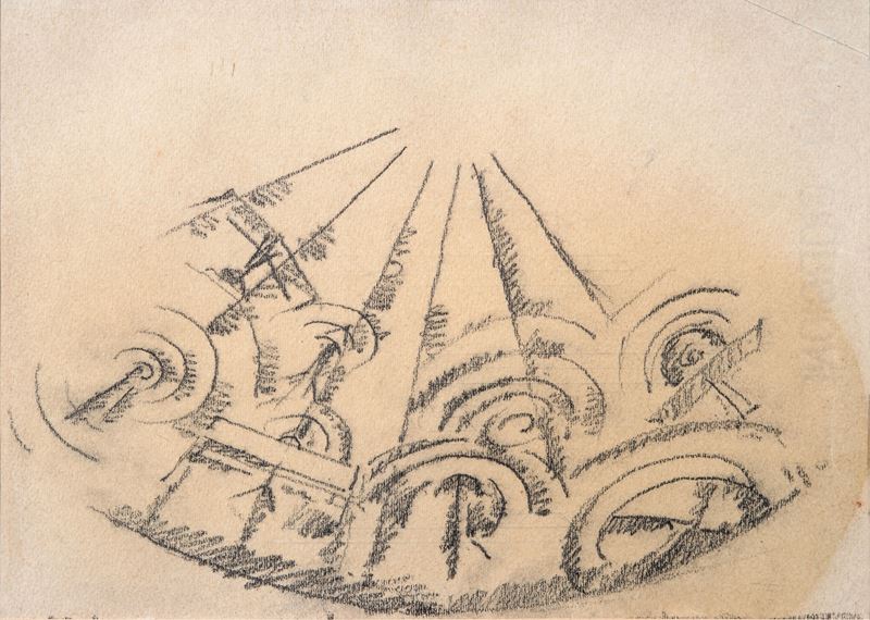 Studio per apoteosi del Volo