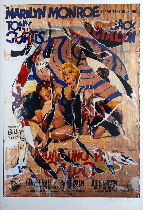 Mimmo Rotella - Marilyn Monroe - Some Like It Hot