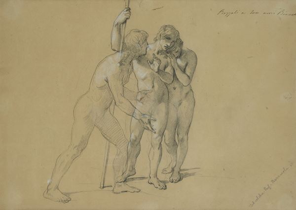 Giuseppe Bezzuoli - Tre nudi maschili