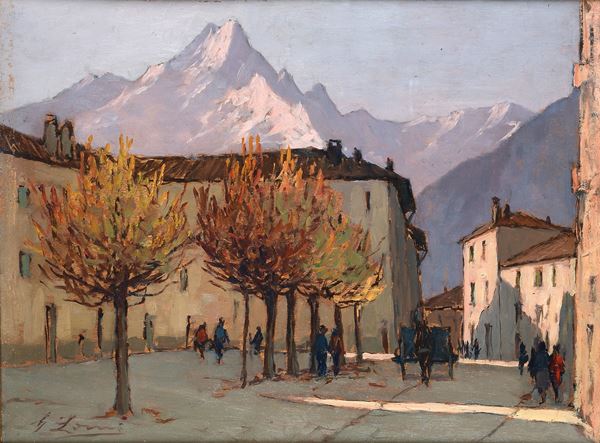 Giovanni Lomi - Una via di Saluzzo
