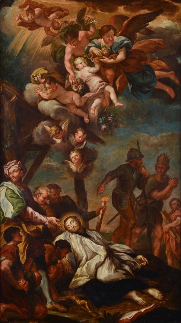 Ambito di Carlo Maratta - Death of St. Francis Xavier