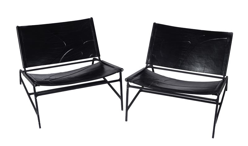 Coppia di poltrone basse