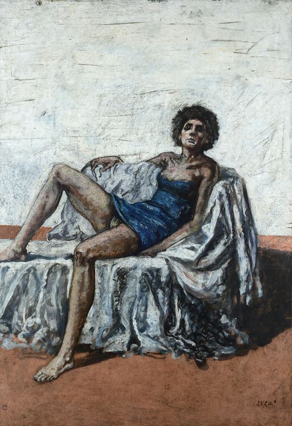 Alberto Sughi - Seated woman