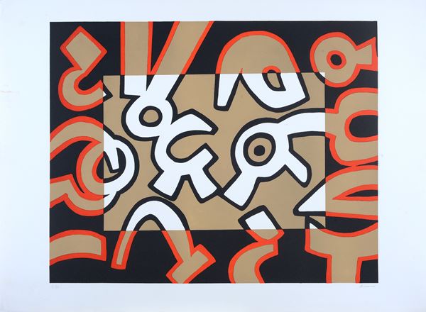 Carla Accardi : Composizione  - Litografia - Asta ARTE MODERNA E CONTEMPORANEA - Galleria Pananti Casa d'Aste