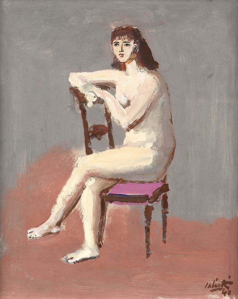 Nudo seduto