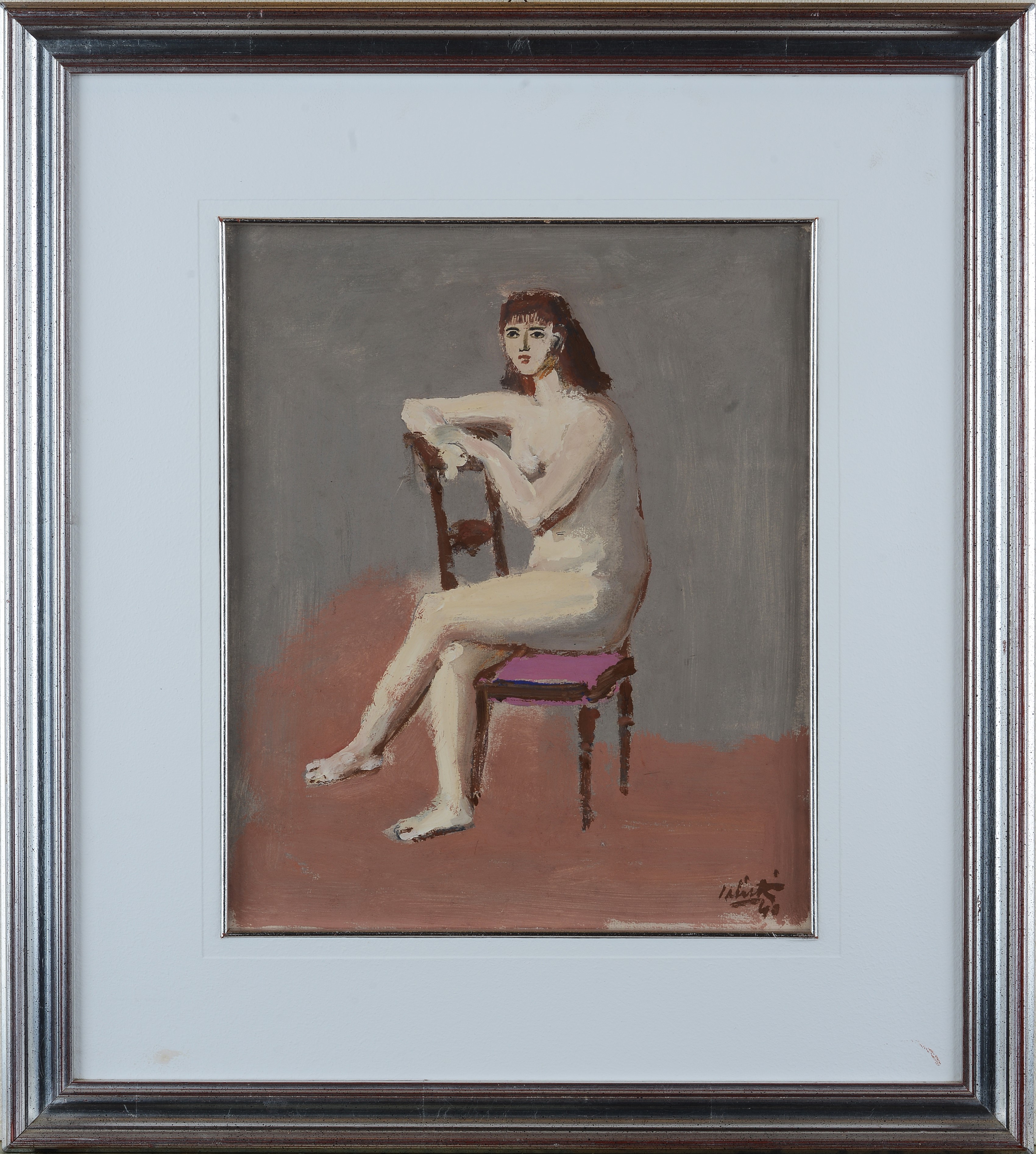 Nudo seduto