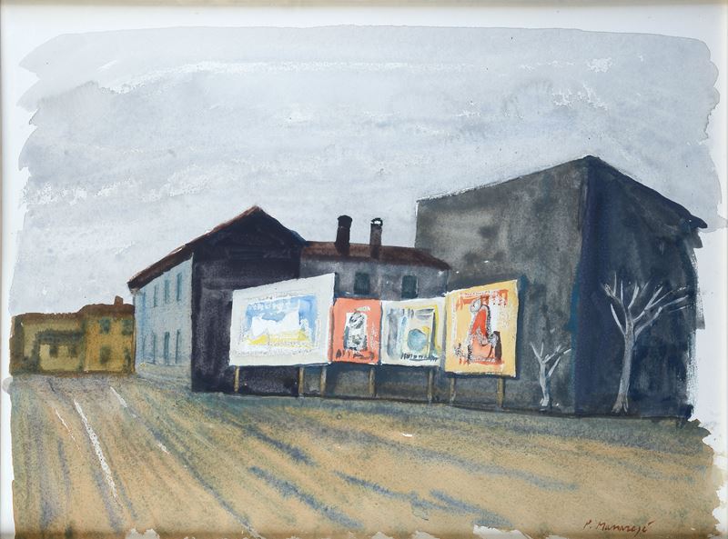 Manifesti pubblicitari in periferia