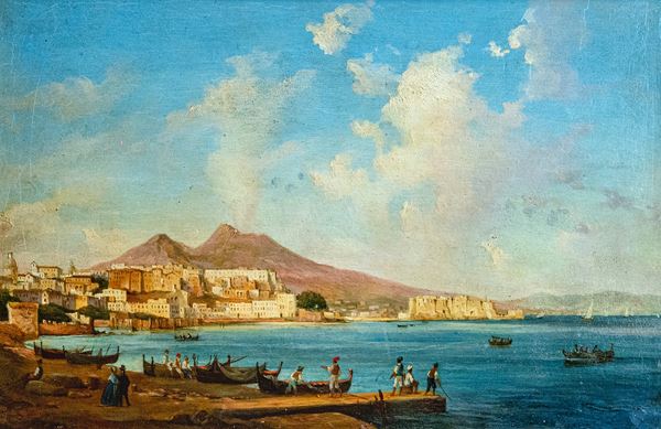 Attr. a Salvatore Candido - Paesaggio con Vesuvio sullo sfondo