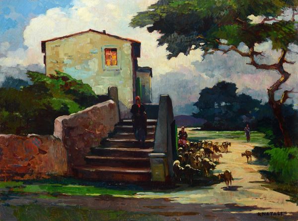 Renato Natali - Gregge al crepuscolo